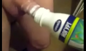 Dick coupled with bottle