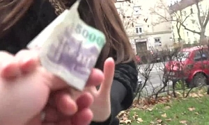 Russian brunette Milf earns hard cash hard by flashing her panties all over a foreign